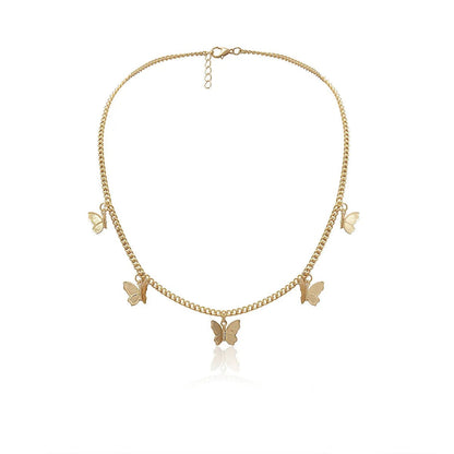 Delicate Floral Pendant Choker Necklace - Fesara