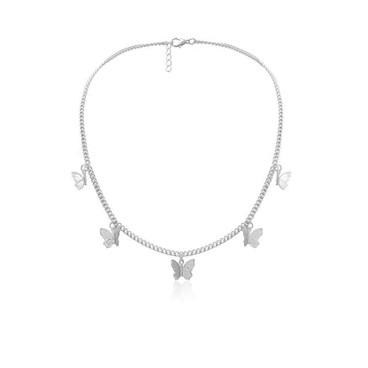 Delicate Floral Pendant Choker Necklace