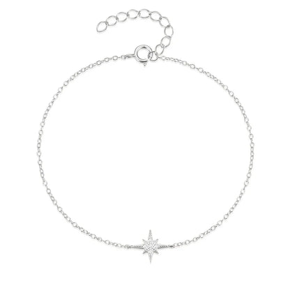 Delicate Chain Star Charm Bracelet