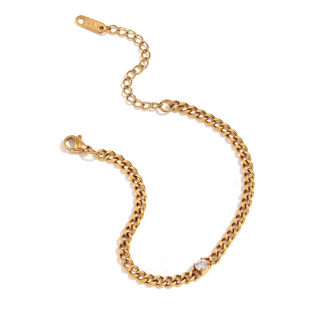 Elegant Gold Diamond Cuban Link Bracelets - Fesara