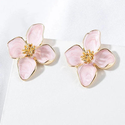 Delicate Flower Drop Earrings