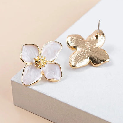Delicate Flower Drop Earrings