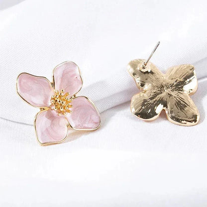 Delicate Flower Drop Earrings