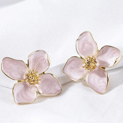 Delicate Flower Drop Earrings