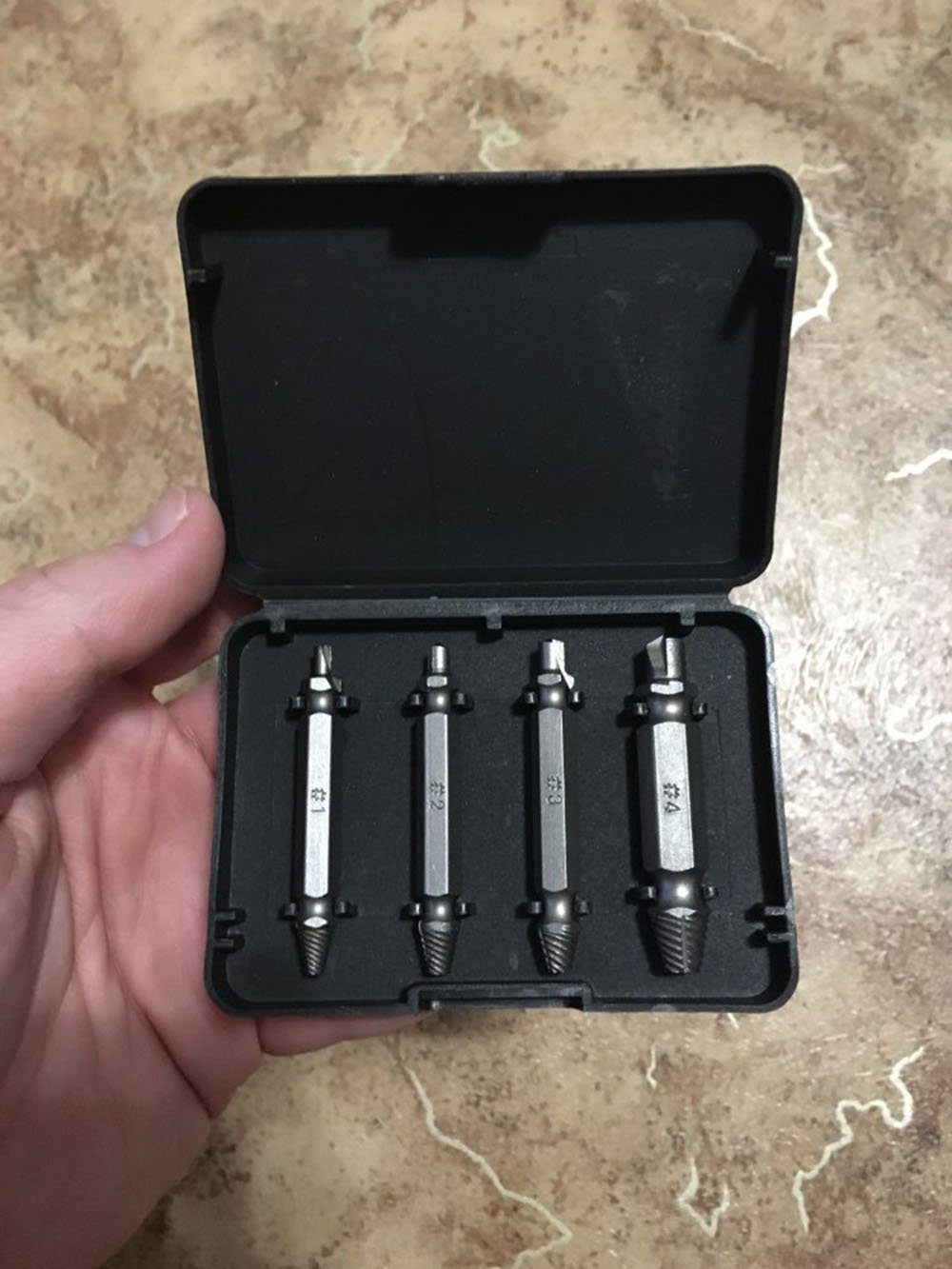 Easy Out Damaged Screw Extractor Drill Bit Set