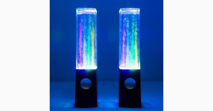 Colorful LED Water Fountain Bluetooth Speaker - Fesara