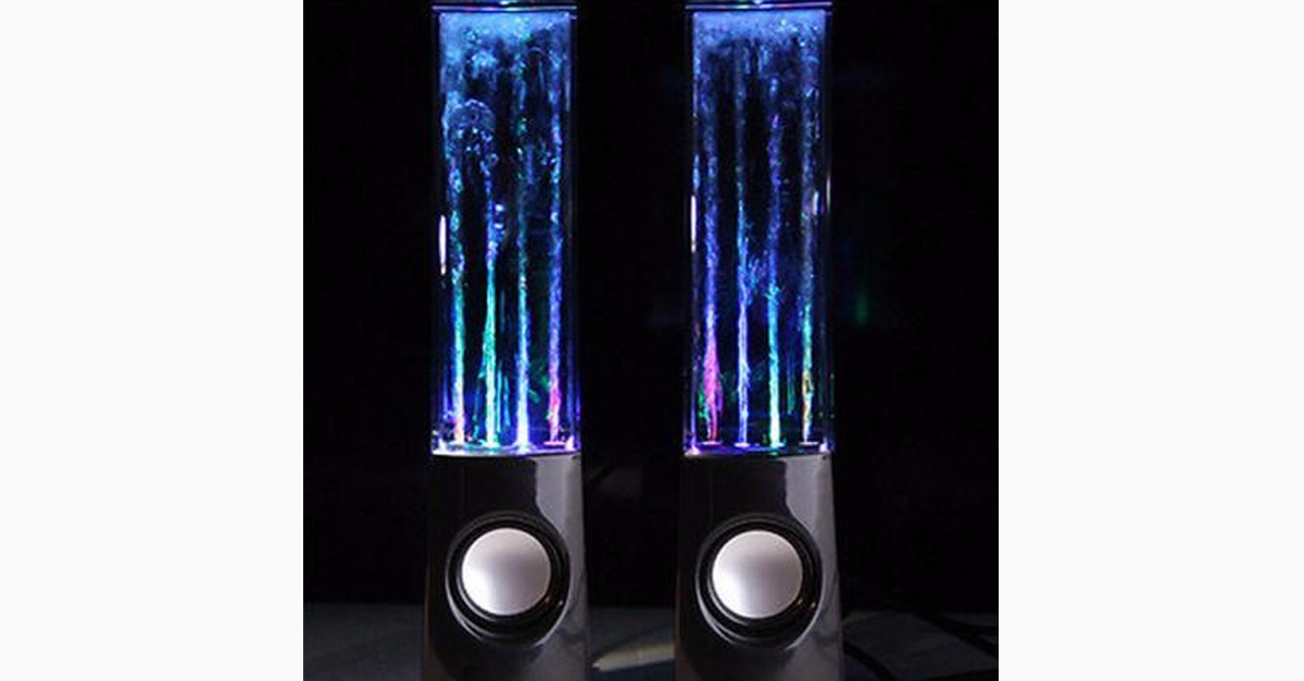 Colorful LED Water Fountain Bluetooth Speaker