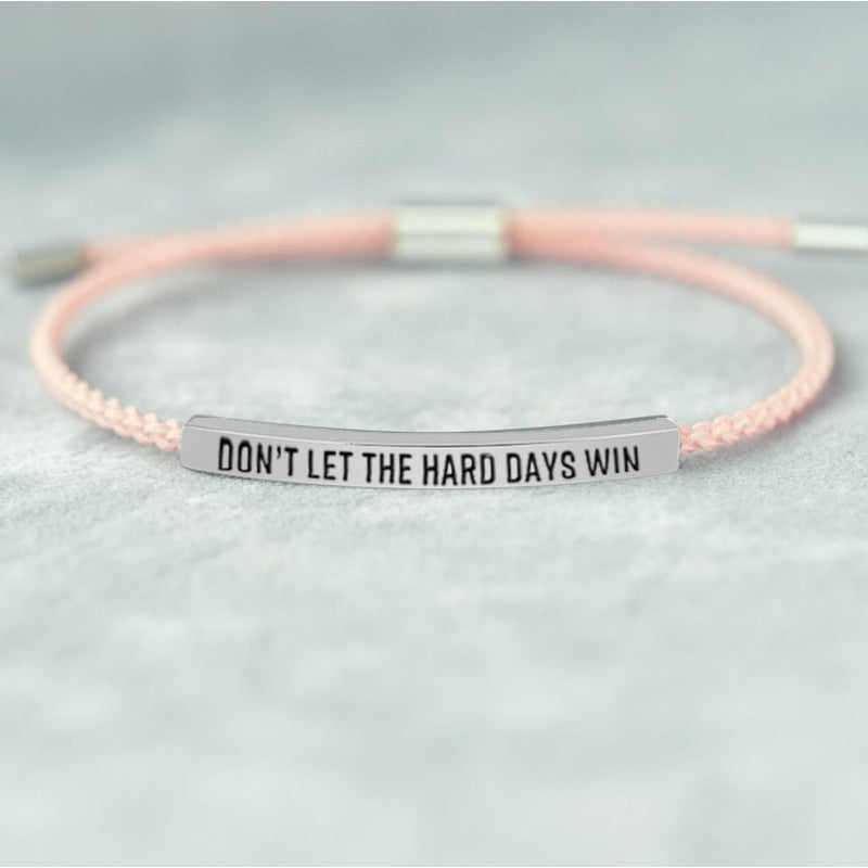 Inspirational Quote Bangle Bracelet