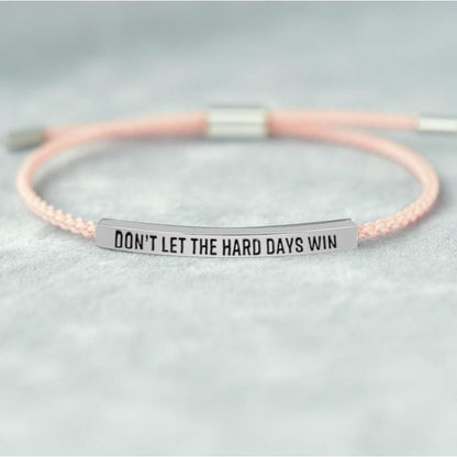 Inspirational Quote Bangle Bracelet