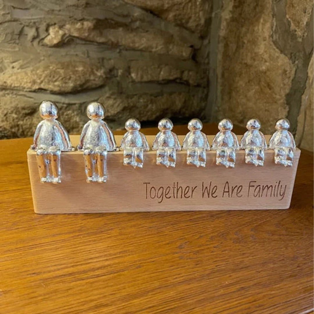 Lovely Family Figurine Sculpture
