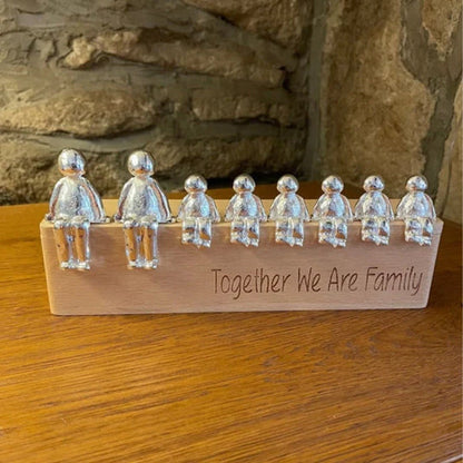 Lovely Family Figurine Sculpture