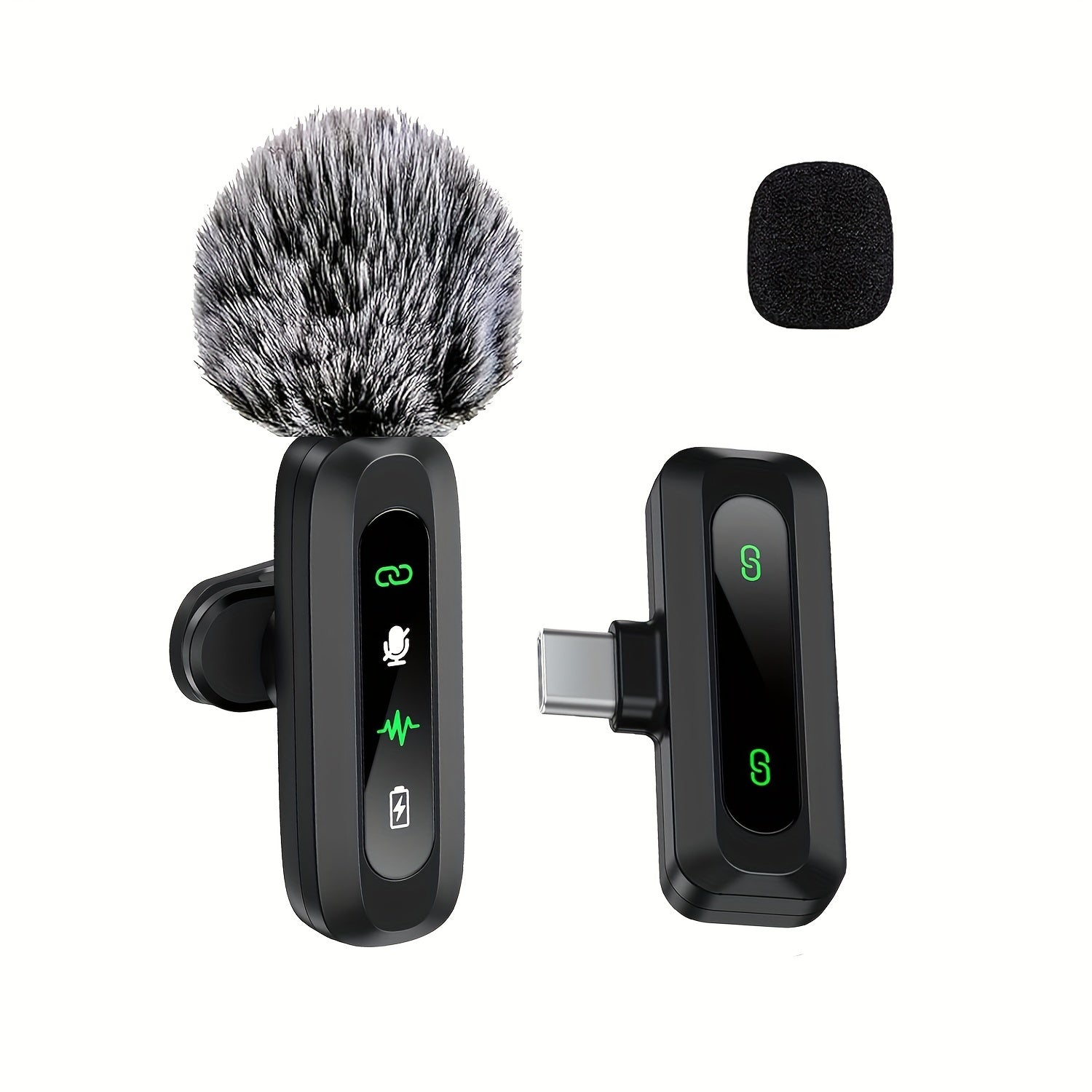 Wireless Lavalier Microphone with USB-C Connectivity for Smartphones and Tablets – Compact Design, Ideal for Podcasts and Vlogs-5
