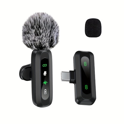 Wireless Lavalier Microphone with USB-C Connectivity for Smartphones and Tablets – Compact Design, Ideal for Podcasts and Vlogs-5