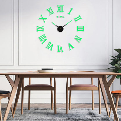 Decorative 3D Glow Silent Wall Clock