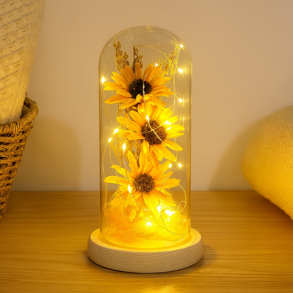 Bright Sunflower Table Lamp - Fesara