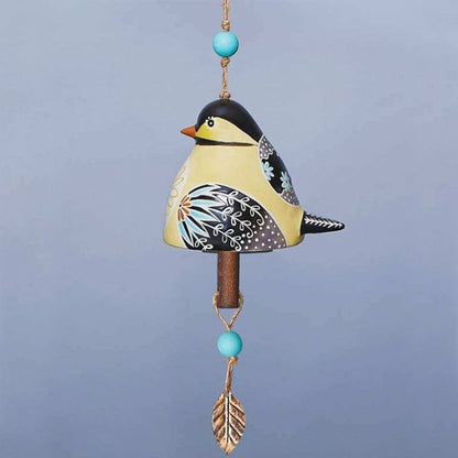 Delicate Silver Tone Bird Wind Chimes