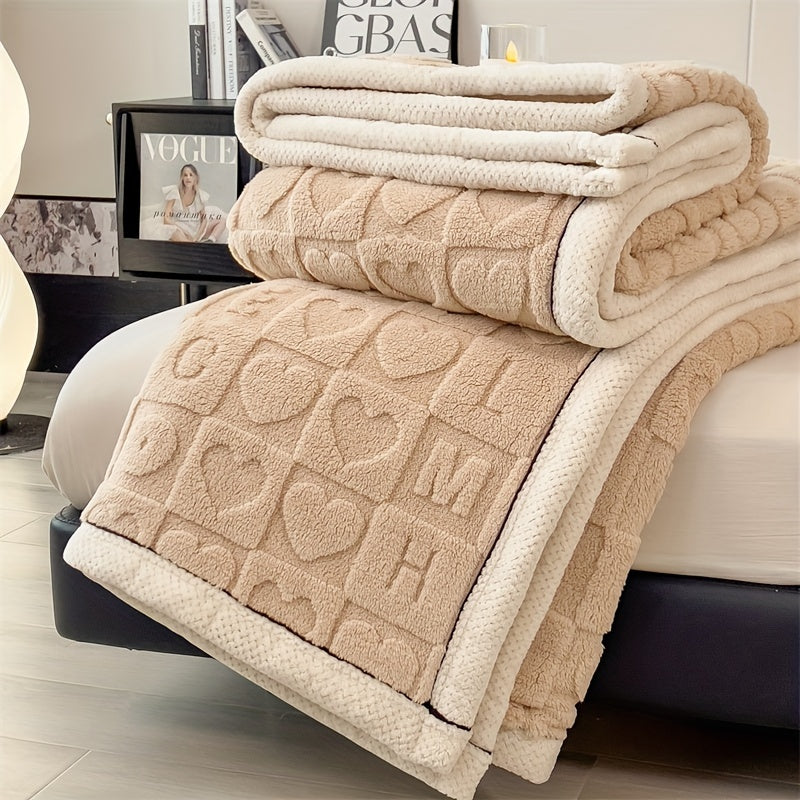 Soft Plush Coral Fleece Throw Blanket for Cozy Warmth
