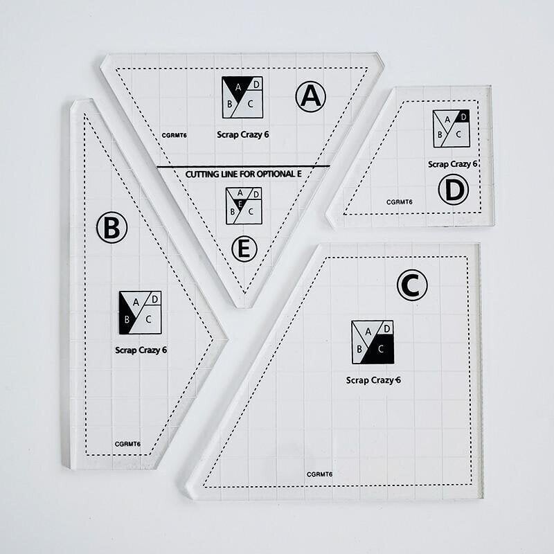 Easy Sewing Template Kit with Non Slip Fabric Cutter Guide