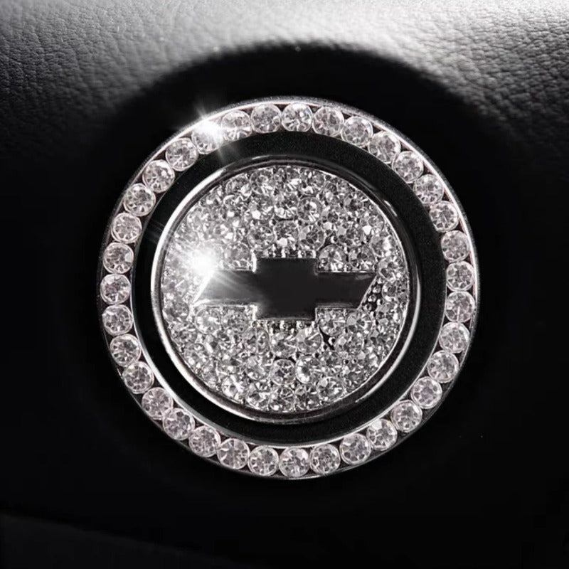 Luxury Crystal Car Starter Button Ring Cover