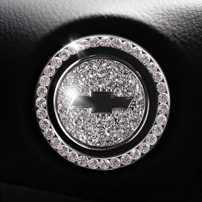 Luxury Crystal Car Starter Button Ring Cover