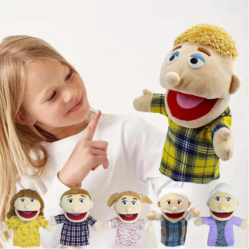 Colorful Plush Hand Puppet Toy