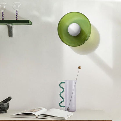 Stylish Round Glass Light Fixture