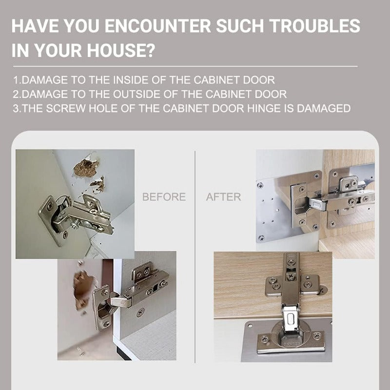 Easy Fix Cabinet Hinge Replacement Kit Stainless Steel