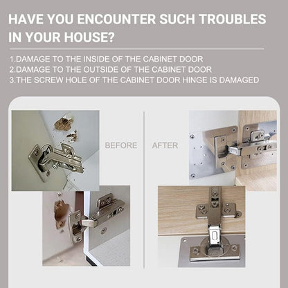 Easy Fix Cabinet Hinge Replacement Kit Stainless Steel