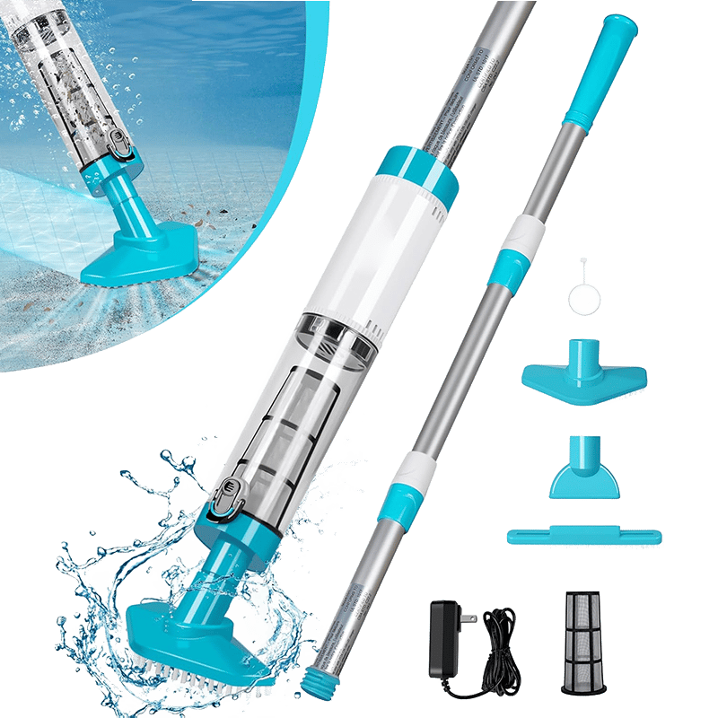 Portable Rechargeable Pool Vacuum Cleaner Kit