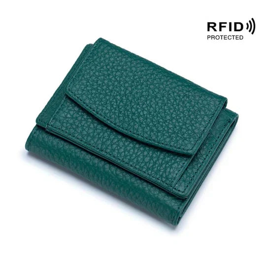 Secure Slim Leather Wallet Card Protector