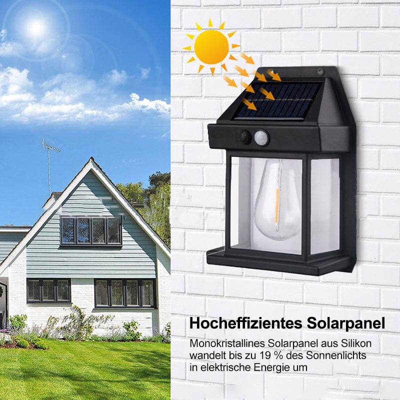 Outdoor Solar Powered Wall Lamp - Fesara