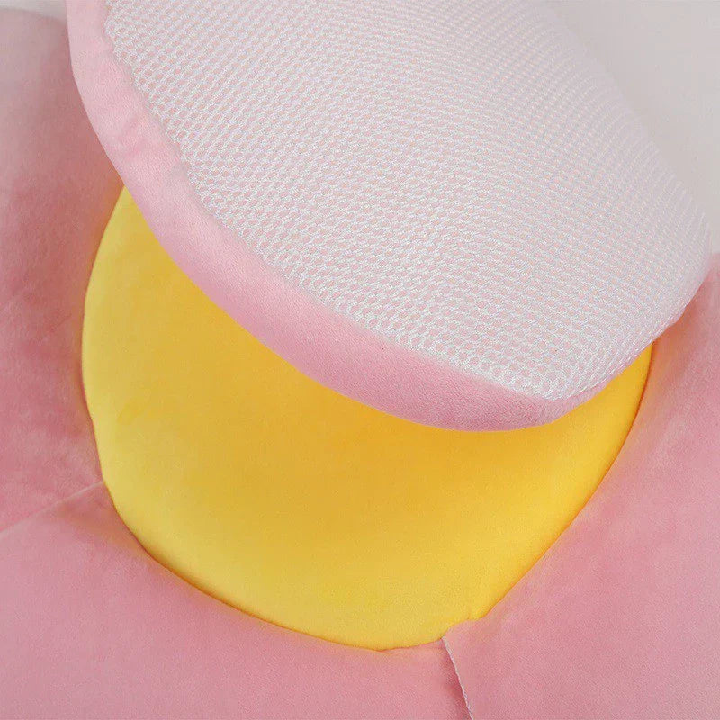 Soft Floral Baby Bath Support Cushion