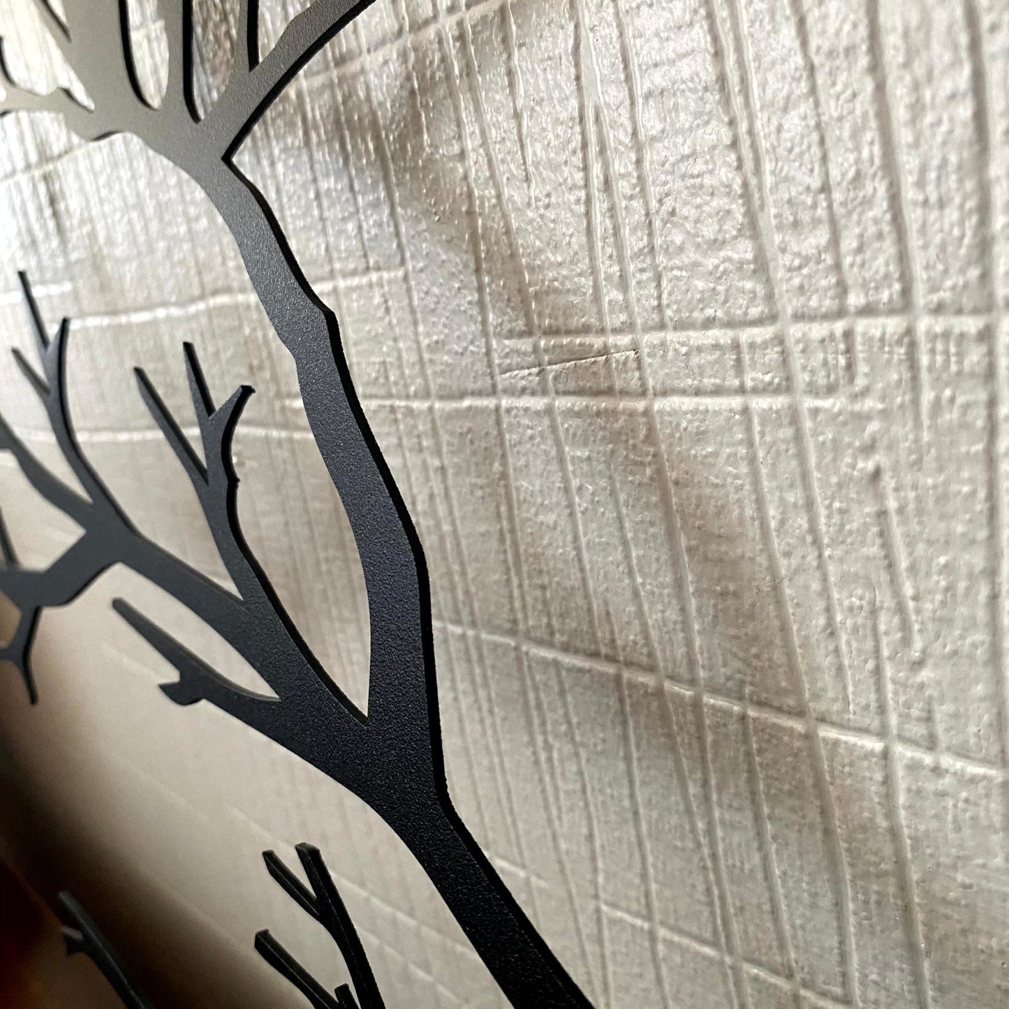 Stylish Black Metal Bird Wall Decor