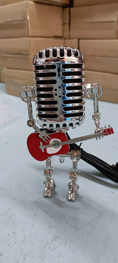 Fun Musical LED Robot Lamp with Guitar