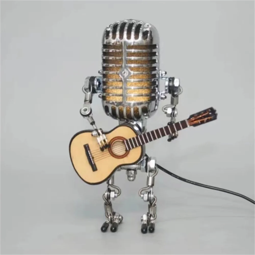 Fun Musical LED Robot Lamp with Guitar