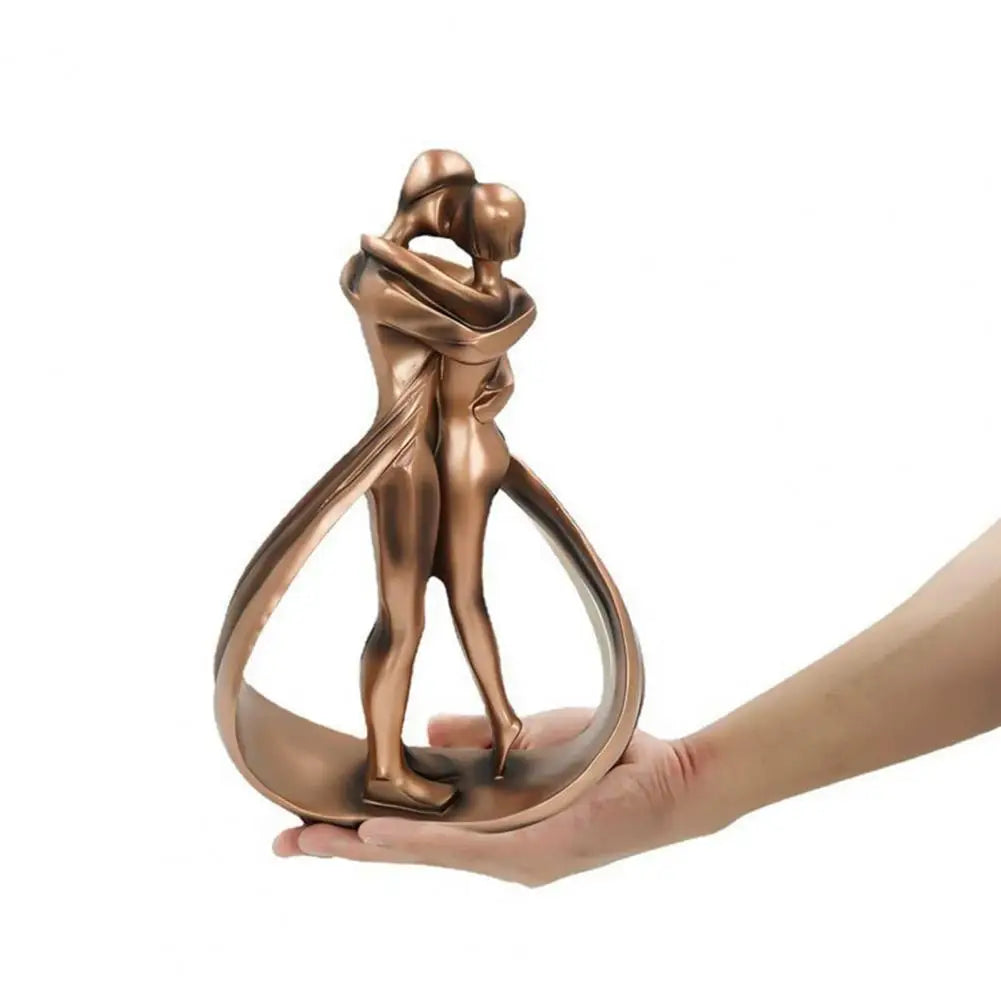 Romantic Couple Figurine Sculpture Resin Decor