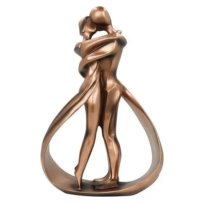 Romantic Couple Figurine Sculpture Resin Decor