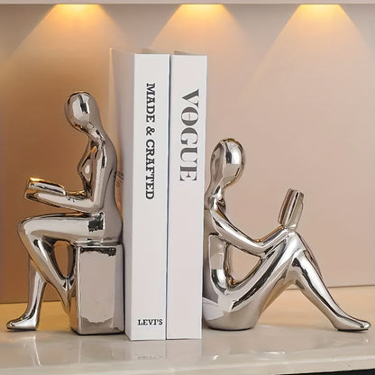 Stylish Ceramic Book Ends for Modern Home Decor