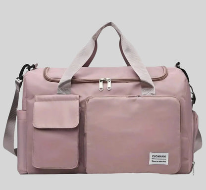 Large Waterproof Sports Duffel Bag with Shoe Pocket
