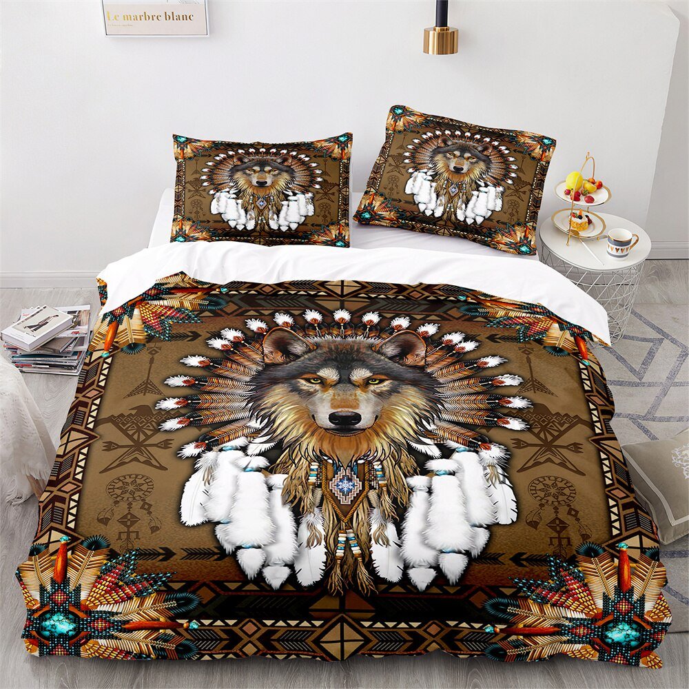 Fun Wolf Kids Bedding Set