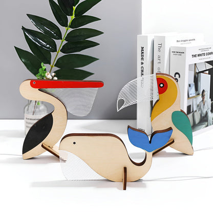 Fun Wooden Kids Table Lamp