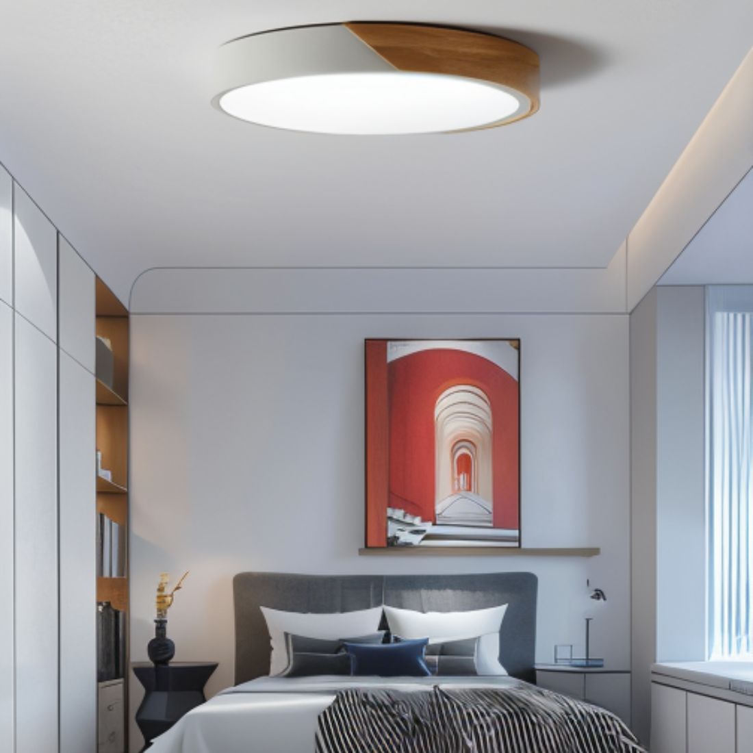 Modern Dimmable LED Ceiling Fixture