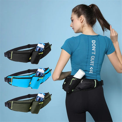 Waterproof Running Waist Pack with Bottle Holder - Fesara