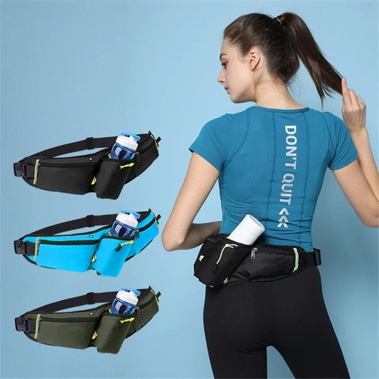 Waterproof Running Waist Pack with Bottle Holder - Fesara
