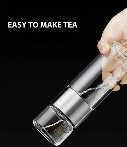 Clear Insulated Water Bottle with Infuser