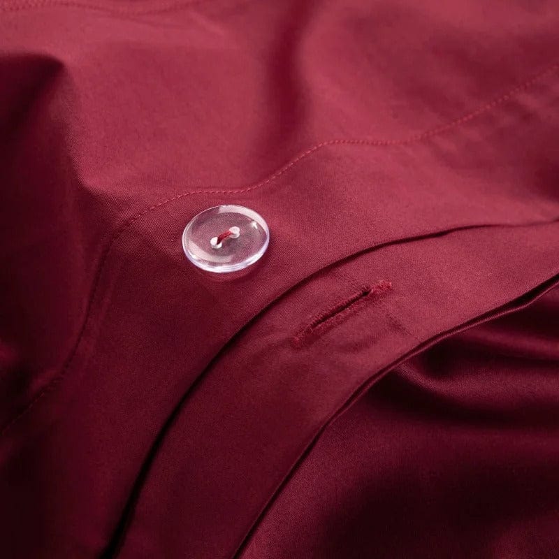 Luxurious Red Cotton Bedding Set