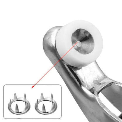 Easy Grip Button Pliers for Fabric and Leather