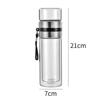 Clear Insulated Water Bottle with Infuser