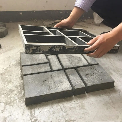 Customizable Path Edging Garden Pathway Stones - Durable Plastic Shapes for Unique Garden Designs, 35cm x 35cm-2
