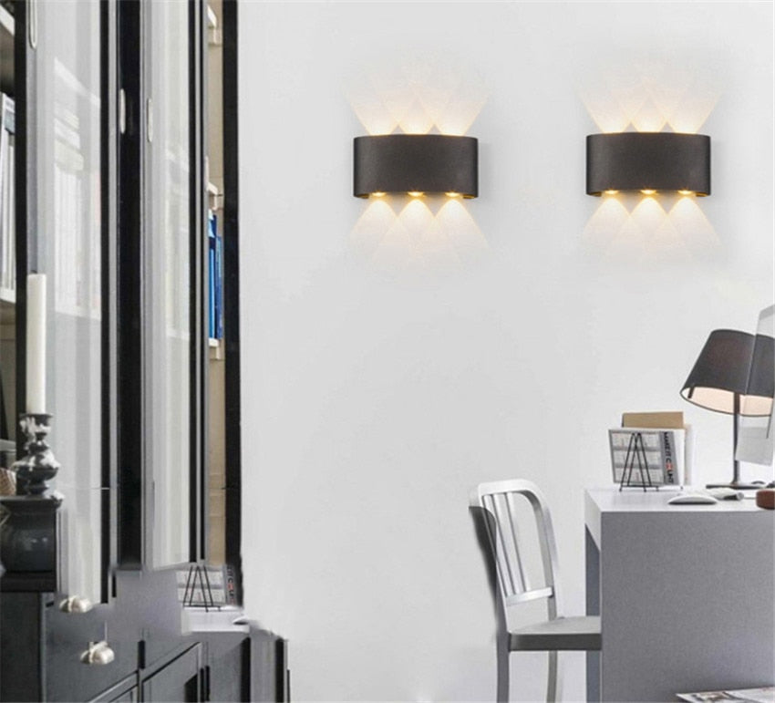 Stylish LED Wall Light Waterproof Indoor Outdoor Use - Fesara
